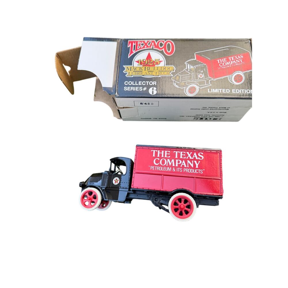 1989 ERTL Texaco 1925 Mack Bulldog Lubricant Truck Coin Bank Series #6